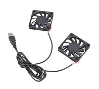 DEKKRYNFV Ad alte prestazioni Doppio DC5V 0.2A Ventola di Raffreddamento Per Elettronica 60x60x10mm USB Powered Operazioni Silenziose PC Raffreddamento Doppia Ventola Soluzione Per Attrezzature Di