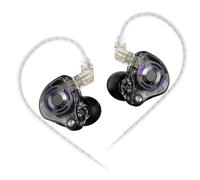 DEKKRYNFV Auricolari da Gioco Alte Prestazioni Acustiche Design Isolamento Acustico Cuffie a Filo Placca in Oro Staccabile Auricolari con Sensibilità Dinamica a Bassa Frequenza a 2 Pin