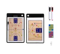 DEKKRYNFV Basketball Coaching Appunti con Asciutto Cancella Marcatore E Magneti Basket Dry Cancha Board per Allenatori Sport Sport Coaching Appunti Strategia Strategia