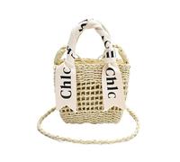 DEKKRYNFV Borsa a tracolla in paglia, elegante e pratica, borsa da spiaggia, per passeggiate in città o viaggi in paglia, Beige, One Size