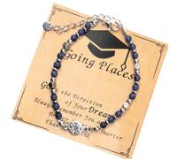 DEKKRYNFV Bracciale Laurea Per Pietre Preziose Gioielli Perle Regolabili Regali Inizio Per Un Universitario Con Regali In Scatola Gemme Pietre Gioielli Braccialette Perle