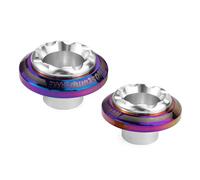 DEKKRYNFV Coppia Coppe in Alluminio per Ammortizzatori Anteriori per Maggiore Sicurezza E Durata in Tutte Le Condizioni Guida.