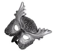 DEKKRYNFV Costume Da Mascherata A Mezzo Viso Con Gufo Dal Becco Piumato Per Feste Halloween Mardi Gras Cosplay Donna Uomo Accessori Maschera Animali A Mezzo Volto