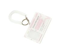 DEKKRYNFV Custodia per carte con motivo a ali celestiali custodia leggera in acrilico per badge, chiavi o passaggi, porta carte campus carino con ala, A, One Size