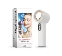 DEKKRYNFV Display digitale Ventola di Raffreddamento Desktop Ventilatore Piccolo Tavolo Scrivania Struttura ABS Adatto Per Campeggio Esterno USB Ricar