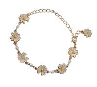 DEKKRYNFV Elegante gioiello in lega con fiore adatto per donne moderne che apprezzano la raffinatezza e la raffinatezza nei loro accessori