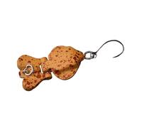 DEKKRYNFV Esche da pesca piccole a 2 sezioni Gancio singolo Hard Swimbait Jigging Sea Fishing Baits Metal Jigging Hard Squid Baits Small Lures Single Hook