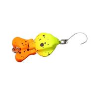 DEKKRYNFV Esche da pesca piccole a 2 sezioni Gancio singolo Hard Swimbait Jigging Sea Fishing Baits Metal Jigging Hard Squid Baits Small Lures Single Hook