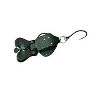 DEKKRYNFV Esche da pesca piccole a 2 sezioni Gancio singolo Hard Swimbait Jigging Sea Fishing Baits Metal Jigging Hard Squid Baits Small Lures Single Hook