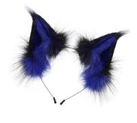 DEKKRYNFV Fatti a mano Pellicce finte Gatti Lupo Volpi Orecchie di Cane Cerchietto Halloween Cosplay Party Costume Peloso Animale Capelli Cerchio Regalo Gatti Volpi Lupo Fascia E Coda