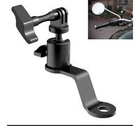 DEKKRYNFV Global - Supporto in vetro per moto, attacco a vite da 1/4 per fotocamera, 360°, in lega di alluminio, per action camera, miscele di alluminio