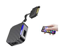 DEKKRYNFV Hub ARGB compatto da 5 V a 3 pin con built-in in modalità di illuminazione e controllo del pulsante per effetti Argb del PC personalizzabili con telecomando Satas Controller integrato in