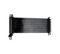 DEKKRYNFV Piatto 0.9mm PCIe 5.0 X16 Risers Cord Installazione GPU Verticale Schermo Poliestere Alluminio Due Tecnologia di messa a terra Basso Dielettrico Scheda Grafica Cavo