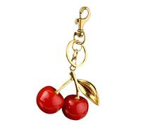 DEKKRYNFV Portachiavi alla moda a forma di ciliegie adorabili alla moda, portachiavi alla moda gioielli per chiavi dell'auto o borse decorazione per borse