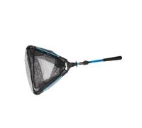 DEKKRYNFV Rete da pesca compatta con telaio in alluminio leggero, tasche portaoggetti per la pesca in acqua dolce e salata