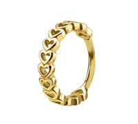 DEKKRYNFV Semplici anelli per naso in cristallo clicker per setto nasale accessorio per piercing alla cartilagine dell'orecchio elegante gioielli per il corpo accessori per festival musicali, Grande