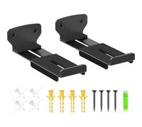 DEKKRYNFV Smooth Glidings Soundbar Montaggio Binario Sistemi Staffe Metalliche Universali per Altoparlanti Home Theater Posizionamento Cursori Universali per Soundbar