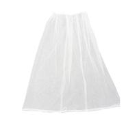 DEKKRYNFV Sottogonna in rete traspirante a strati regolabile per matrimoni feste abbigliamento formale WC traspirante invisibile sottoveste, bianco, Taglia unica