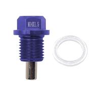 DEKKRYNFV Tappo di scarico dell'olio in alluminio Sump Dado di scarico Bulloni Vite con guarnizione rondella Per Veicoli Set di riparazione Potente magnete tappo olio