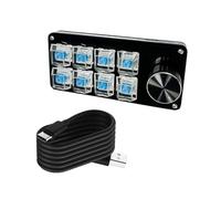 DEKKRYNFV Tastiera macro programmabile multifunzione con impostazione meccanica delle dogane per il gioco di editing dei media Controlli meccanici tastiere di gioco