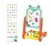 DEKKRYNFV Tavolo da Magnetico Interattivo Superfici A Due Lati Stabile Stand Art Giocattolo Educativo per Bambini Disegnare Giocattolo Cavalletto