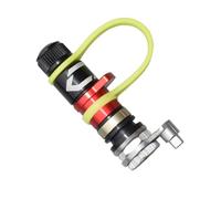 DEKKRYNFV Valvole Sgonfiaggio per Pneumatici in Alluminio Elevata Resistenza Rilascio D Generale Pneumatici da Strada 2 Dimensioni Migliorare La Stabilità della Presa Rilascio Rapido La