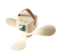 DEKKRYNFV Ventilatore da campeggio portatile con montaggio a soffitto 7200/3600mAh batteria ricaricabile LED telecomando velocità regolabile repellente zanzare Silenti Telecomandi Ventilatore a