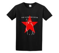 DEKKRYSZOH Men's Casual Shirt Rage Against The Machine RATM *Star Logo Carefully Designed Black XL
