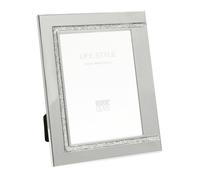 Deknudt Cornice per foto in metallo con argento lucido e accenti in argento opaco 13x18 S57MJ1