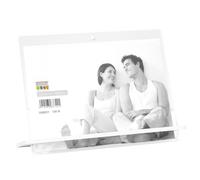 Deknudt Cornice per foto trasparente spessore 5,4 mm con supporto bianco 13x18 S58SD1