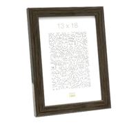 Deknudt Cornice stretta in radica di colore grigio-marrone 13x18