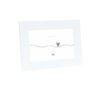 Deknudt Cornici Portafoto, Legno, Bianco, 22,7 x 17,7 x 2,2 cm