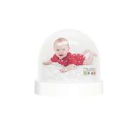 Deknudt Cornici S66FB1 Snowglobe con cornici, Resina, Bianco/Trasparente