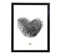 Deknudt Frames Cornice portafoto, Colore: Argento, Legno, Nero, 40 x 50 cm