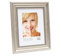 Deknudt Frames, Cornice portafoto con Rete in Resina, Legno, Argento, 30 x 45 cm