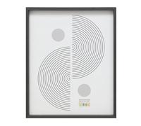 Deknudt Frames - Cornice portafoto - finitura legno nero grigio - pulito - legno FSC Mix - per formato 30 x 40 cm - appendere