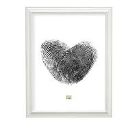 Deknudt Frames Cornice portafoto in Legno, Modello Base, Legno, Bianco/Beige, 40 x 50 cm, bianco / beige