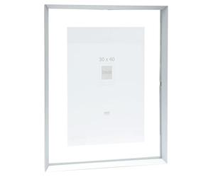 Deknudt Frames - Cornice portafoto - tra due bicchieri - bordo argentato - alluminio - per formato fino a 30 x 40 cm - S028D1 - da appendere