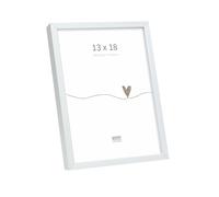 Deknudt Frames S029D1 - Cornice portafoto con finitura argentata opaca, in alluminio, per formato 13 x 18 cm, per appendere o appoggiare