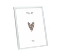 Deknudt Frames S029D1 - Cornice portafoto con finitura argentata opaca, in alluminio, per formato 18 x 24 cm, per appendere o appoggiare