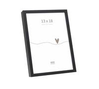 DEKNUDT Frames S029S2 - Cornice portafoto con finitura nera opaca, in alluminio, per formato 13 x 18 cm, per appendere o appoggiare