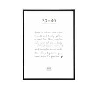 DEKNUDT Frames S029S2 - Cornice portafoto con finitura nera opaca, in alluminio, per formato 30 x 40 cm, da appendere o appoggiare