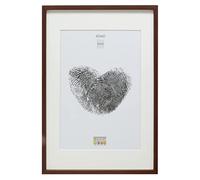 Deknudt Frames S40AH4-P1-40.0X60.0 - Portafoto Basic con passpartout, con modanatura alta, in legno/MDF, 62,7 x 42,7 x 3,5 cm, colore: bruno