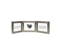 Deknudt Frames S41VD1-H3H -10.0X15.0 - Cornice portafoto a 3 Elementi, in Formato Orizzontale, Colore Argento 19,4 x 15,1 x 1,6 cm