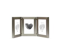 Deknudt Frames S41VD1-H3V -10.0X15.0 - Cornice portafoto a 3 Elementi, in Formato Verticale, Colore Argento 19,4 x 15,1 x 1,6 cm