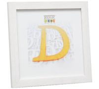 Deknudt Frames S41VF1-CAT-10.0X15.0 - Cornice portafoto con passepartout e vano per Testo I Love My Cat, 24,6 x 24,6 x 1,6 cm, Colore Bianco