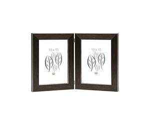 Deknudt Frames S41VK3-H2V -10.0X15.0 - Cornice portafoto Doppia, in Formato Verticale, Colore Marrone 18,2 x 13,9 x 1,7 cm