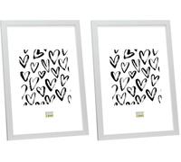 Deknudt Frames S44CD1-15.0X20.0 - Portafoto Basic in Legno e MDF, 15 x 20 cm, Colore: Argentato (Confezione da 2)
