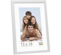 Deknudt Frames S44CD1-20.0X30.0 - Portafoto Basic in Legno e MDF, Dimensioni 20 x 30 cm, Colore: Argentato