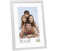 Deknudt Frames S44CD1-30.0X45.0 - Portafoto Basic in legno e MDF, 30 x 45 cm, colore: Argentato, argento